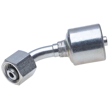 Gates Female DIN 24 degrees Cone Swivel, Light Series with O-Ring, 45 degrees Bent Tube 710096155